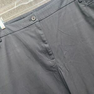 Talbots 22w Perfect Skimmer Black Cropped Business Slacks Dress Wear Corpcore‎